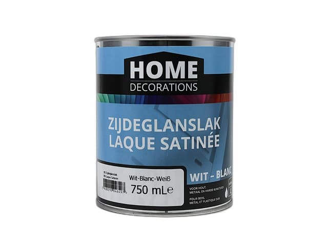 ZIJDEGLANS LAK WIT 0,75L