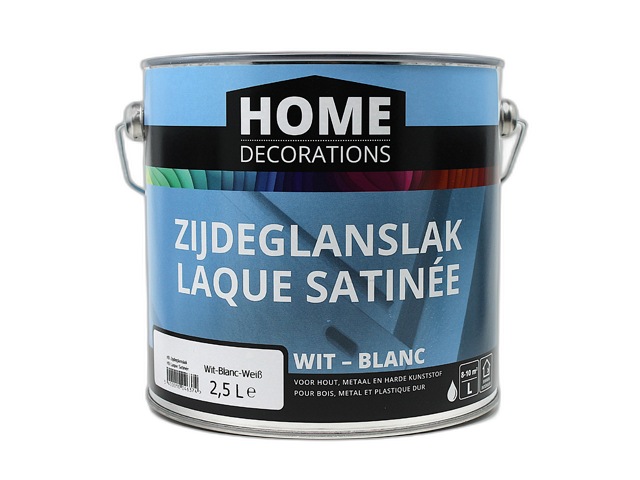 ZIJDEGLANS LAK WIT 2,5L